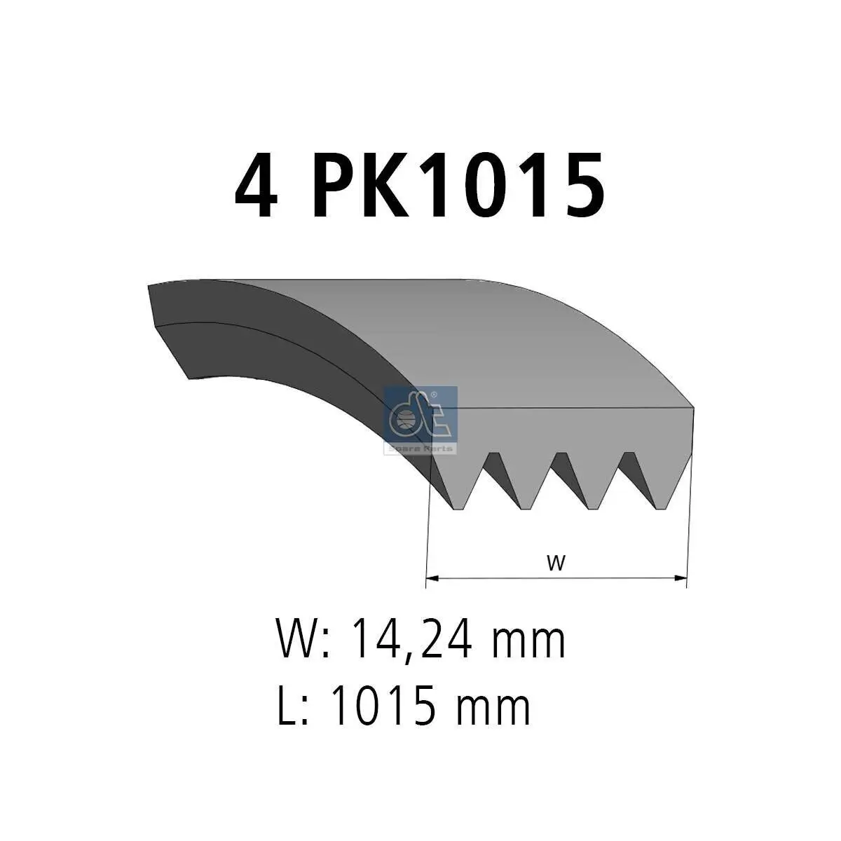 Keilrippenriemen DT Spare Parts 7.54817