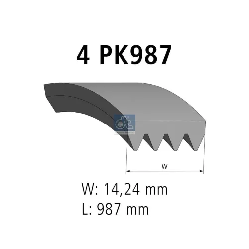 Keilrippenriemen DT Spare Parts 7.54818 Bild Keilrippenriemen DT Spare Parts 7.54818