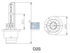 Gl&uuml;hlampe, Hauptscheinwerfer 85 V 35 W D2S (Gasentladungslampe) DT Spare Parts 1.21595