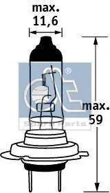 Glühlampe, Hauptscheinwerfer 12 V 55 W H7 DT Spare Parts 9.78108 Bild Glühlampe, Hauptscheinwerfer 12 V 55 W H7 DT Spare Parts 9.78108