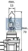 Gl&uuml;hlampe, Fernscheinwerfer 12 V 55/15 W H15 DT Spare Parts 9.78166