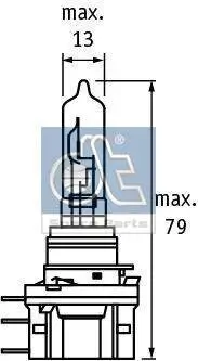 Glühlampe, Fernscheinwerfer 12 V 55/15 W H15 DT Spare Parts 9.78166 Bild Glühlampe, Fernscheinwerfer 12 V 55/15 W H15 DT Spare Parts 9.78166