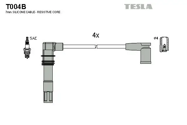 Zündleitungssatz TESLA T004B