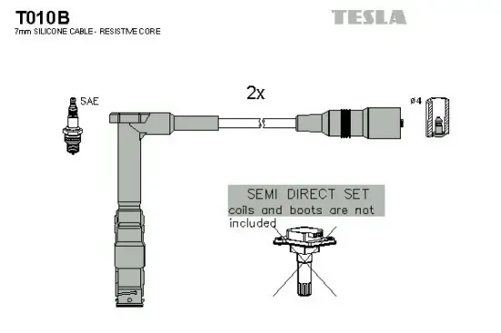 Zündleitungssatz TESLA T010B Bild Zündleitungssatz TESLA T010B