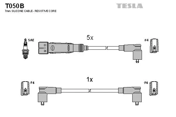 Zündleitungssatz TESLA T050B