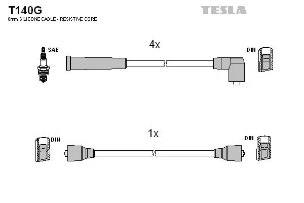 Zündleitungssatz TESLA T140G