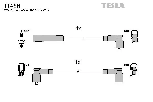 Zündleitungssatz TESLA T145H