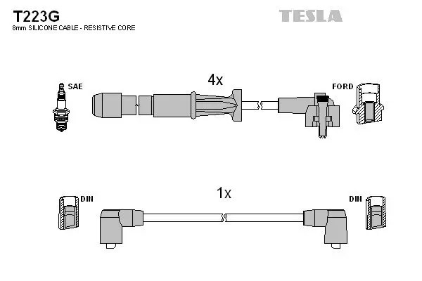 Zündleitungssatz TESLA T223G