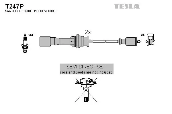 Zündleitungssatz TESLA T247P