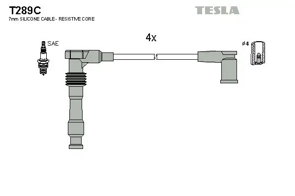 Zündleitungssatz TESLA T289C