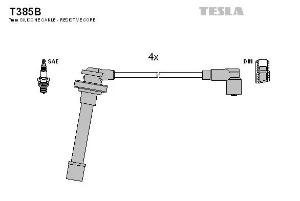 Zündleitungssatz TESLA T385B