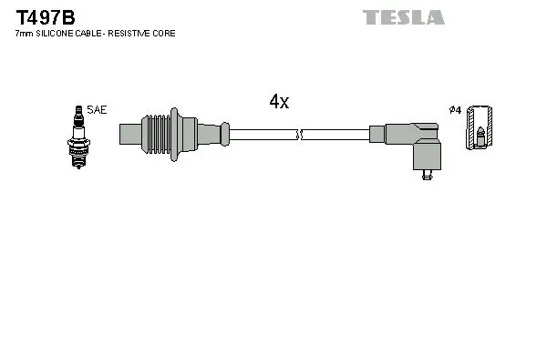 Zündleitungssatz TESLA T497B