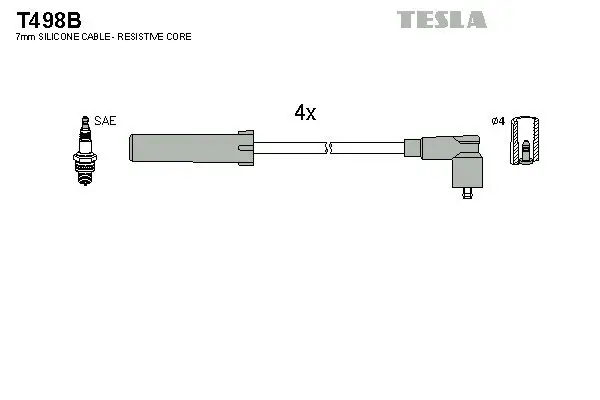 Zündleitungssatz TESLA T498B