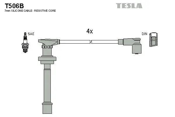 Zündleitungssatz TESLA T506B