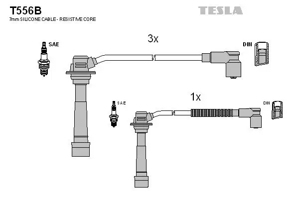 Zündleitungssatz TESLA T556B