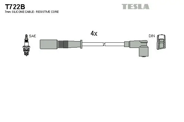 Zündleitungssatz TESLA T722B