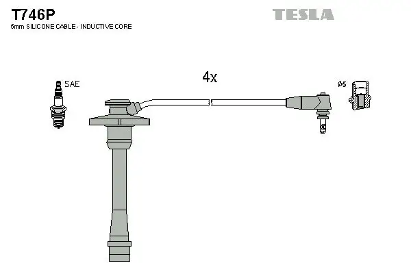 Zündleitungssatz TESLA T746P