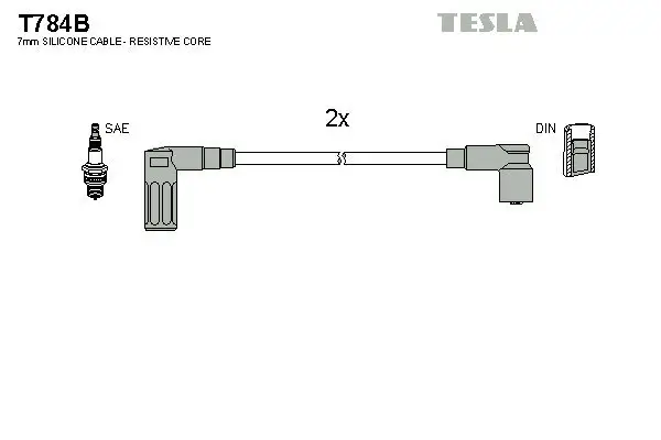 Zündleitungssatz TESLA T784B Bild Zündleitungssatz TESLA T784B