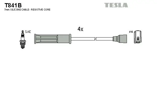 Zündleitungssatz TESLA T841B