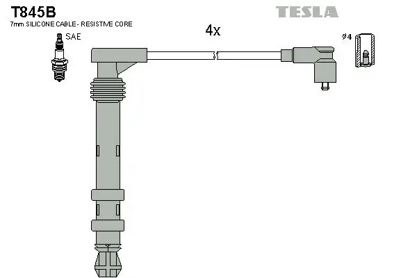 Zündleitungssatz TESLA T845B