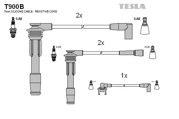 Zündleitungssatz TESLA T900B