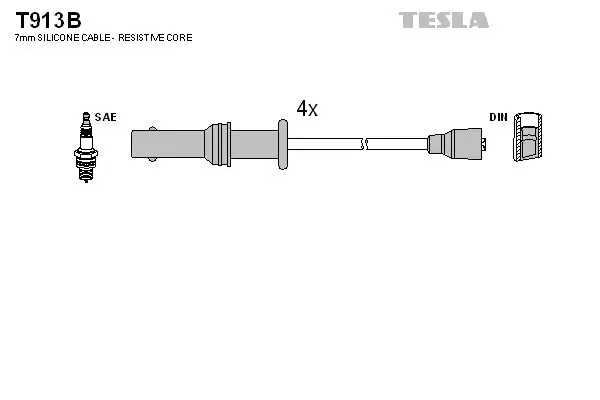 Zündleitungssatz TESLA T913B