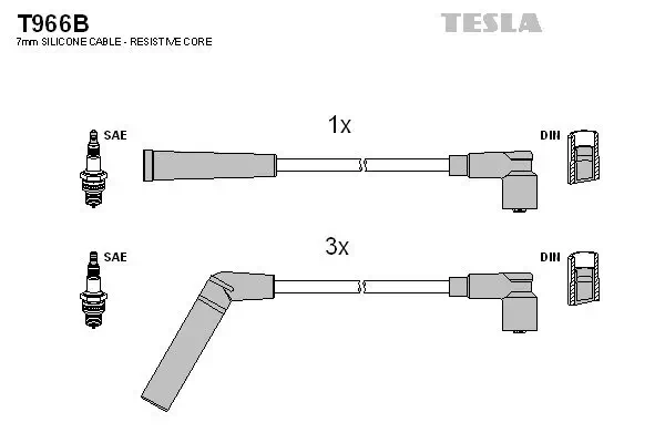 Zündleitungssatz TESLA T966B