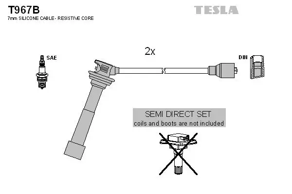 Zündleitungssatz TESLA T967B