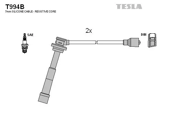 Zündleitungssatz TESLA T994B