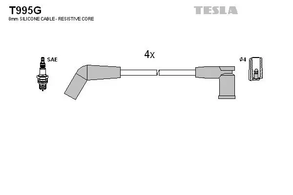 Zündleitungssatz TESLA T995G