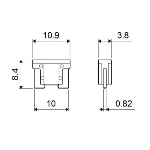 Sicherung 58 V TESLA FL00.030.001 Bild Sicherung 58 V TESLA FL00.030.001