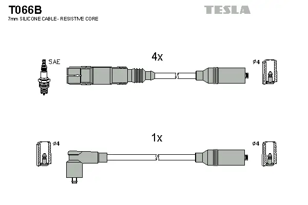 Zündleitungssatz TESLA T066B