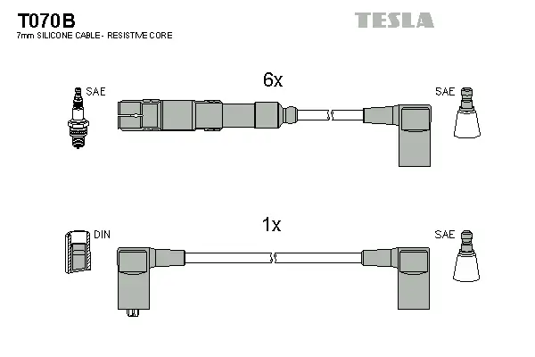 Zündleitungssatz TESLA T070B