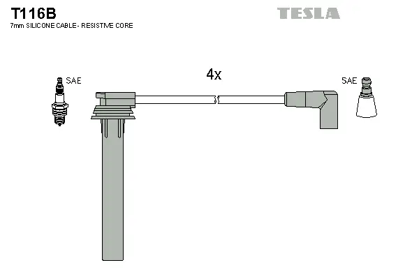 Zündleitungssatz TESLA T116B