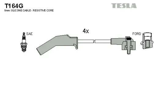 Zündleitungssatz TESLA T164G Bild Zündleitungssatz TESLA T164G
