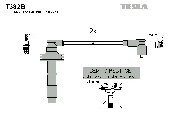Zündleitungssatz TESLA T382B