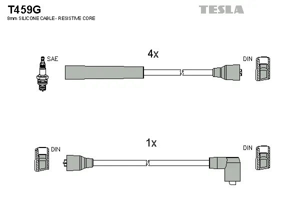 Zündleitungssatz TESLA T459G