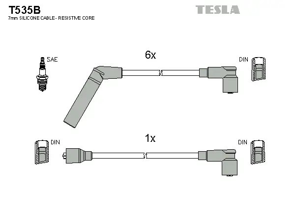 Zündleitungssatz TESLA T535B