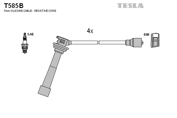 Zündleitungssatz TESLA T585B