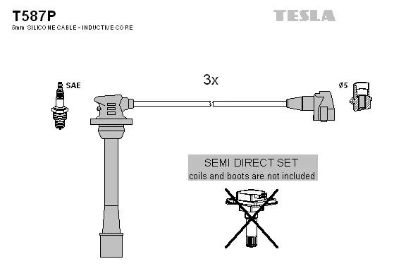 Zündleitungssatz TESLA T587P