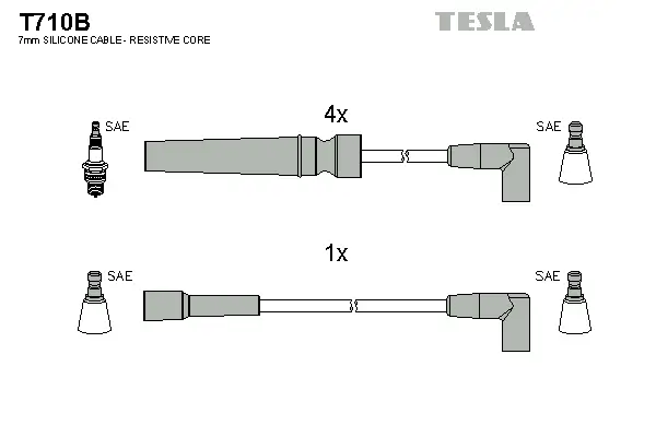 Zündleitungssatz TESLA T710B