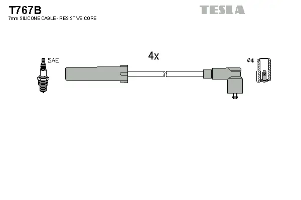 Zündleitungssatz TESLA T767B