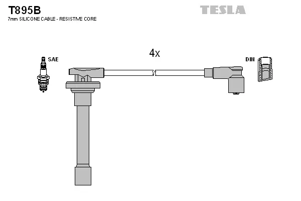 Zündleitungssatz TESLA T895B