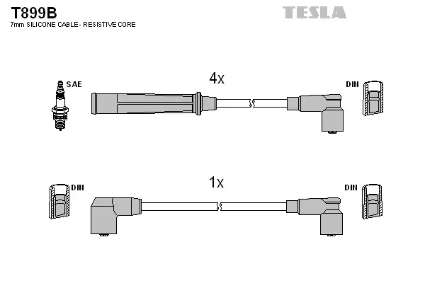 Zündleitungssatz TESLA T899B
