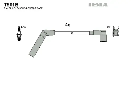Zündleitungssatz TESLA T901B Bild Zündleitungssatz TESLA T901B