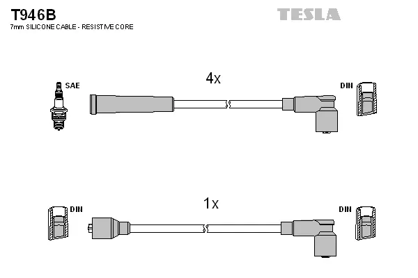 Zündleitungssatz TESLA T946B
