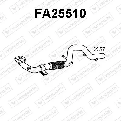 Abgasrohr VENEPORTE FA25510 Bild Abgasrohr VENEPORTE FA25510