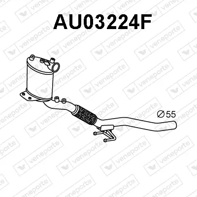 Ruß-/Partikelfilter, Abgasanlage VENEPORTE AU03224F Bild Ruß-/Partikelfilter, Abgasanlage VENEPORTE AU03224F