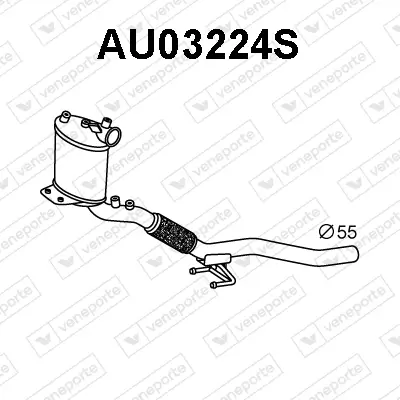 Ruß-/Partikelfilter, Abgasanlage VENEPORTE AU03224S Bild Ruß-/Partikelfilter, Abgasanlage VENEPORTE AU03224S