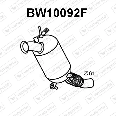Ruß-/Partikelfilter, Abgasanlage VENEPORTE BW10092F Bild Ruß-/Partikelfilter, Abgasanlage VENEPORTE BW10092F